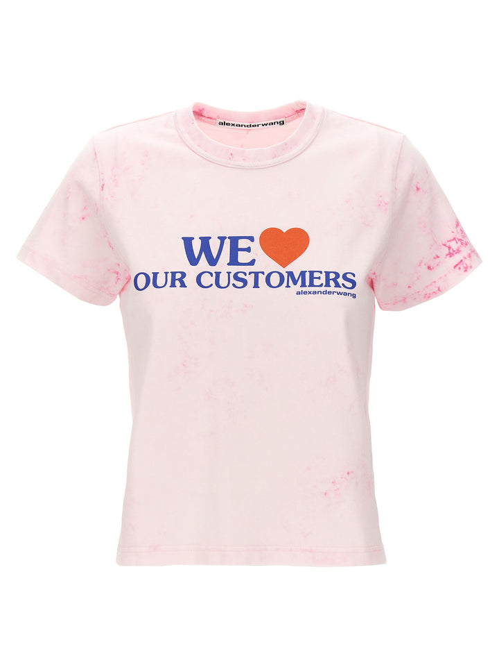 We Love Our Customers T-Shirt Pink