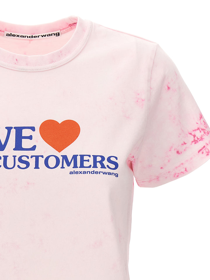 We Love Our Customers T-Shirt Pink