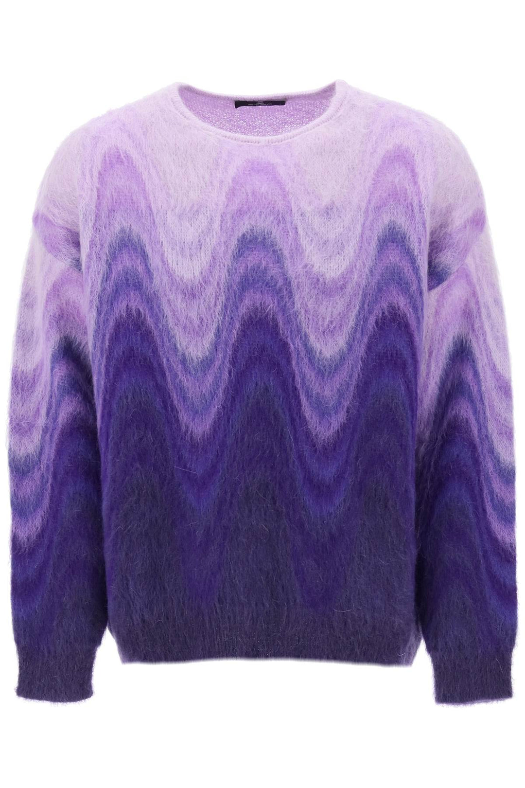 Sweater In Gradient Brushed Mohair Wool - Etro - Men