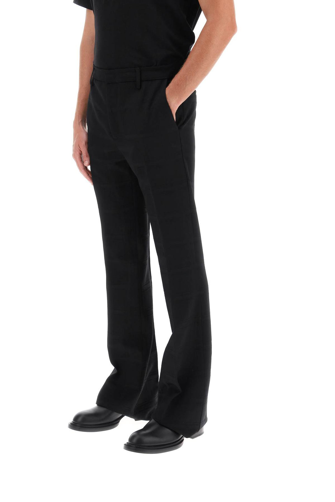 Flared Pants In Virgin Wool - Etro - Men