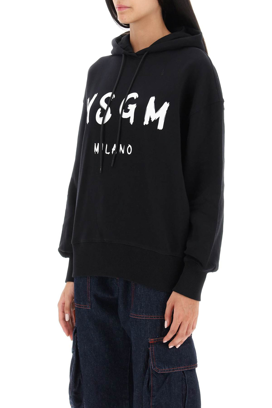 Brushed Logo Hoodie - MSGM - Women