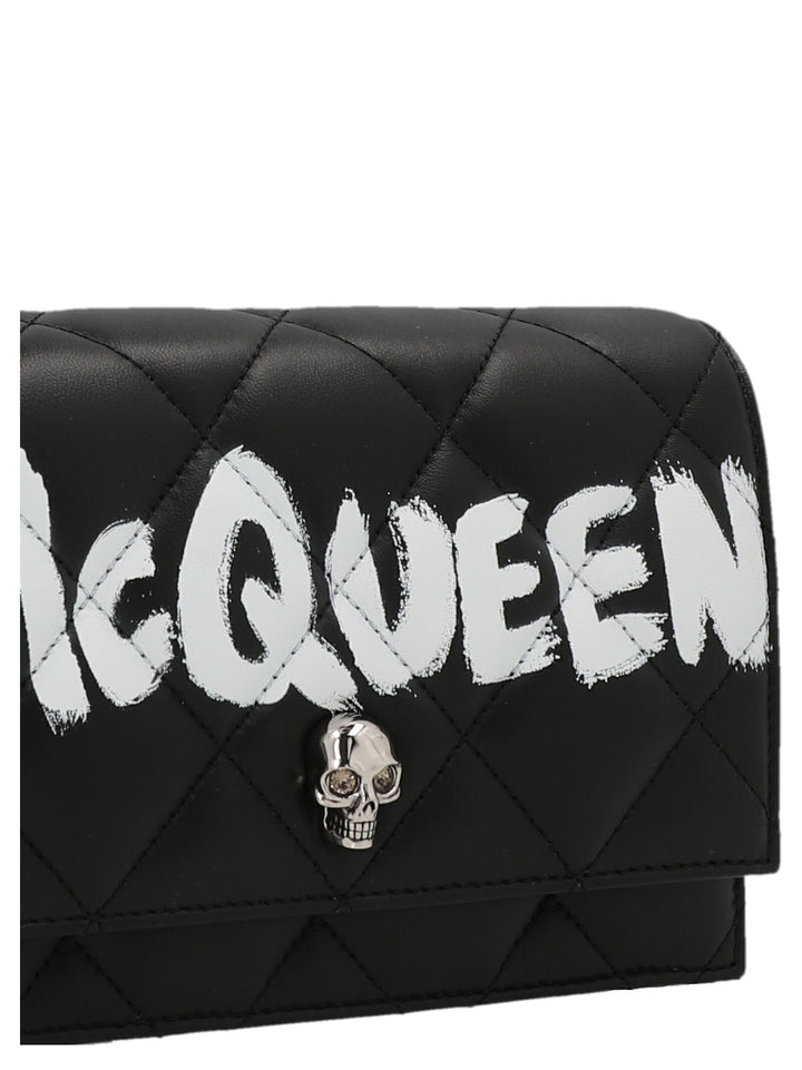 Skull Crossbody Bags White/Black