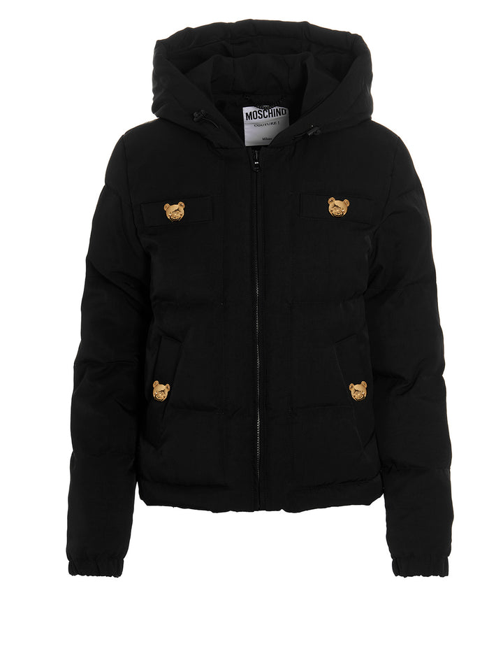 'Teddy Bear' hooded puffer jacket