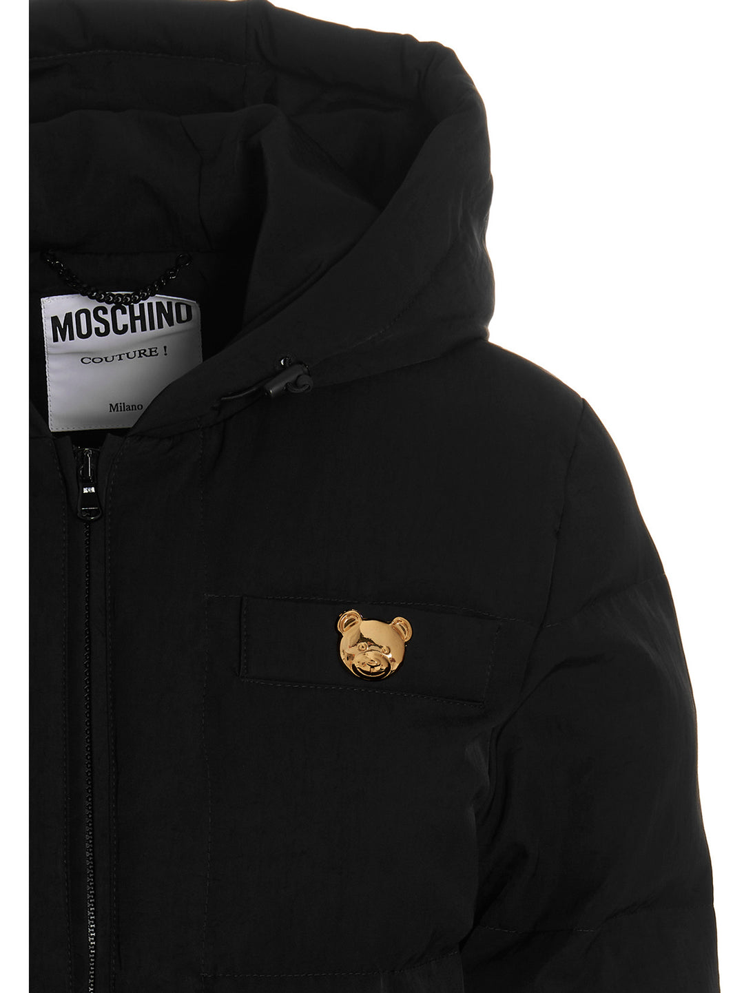 'Teddy Bear' hooded puffer jacket