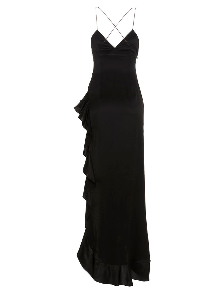 Crystal Silk Dress Dresses Black