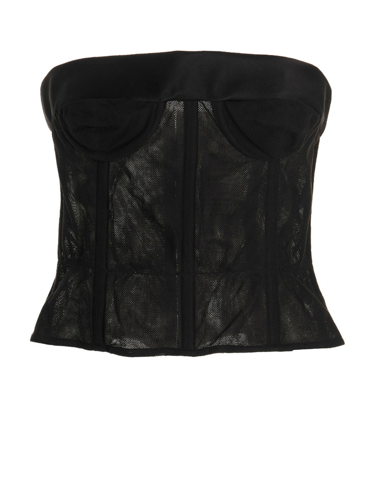 Mesh bustier top