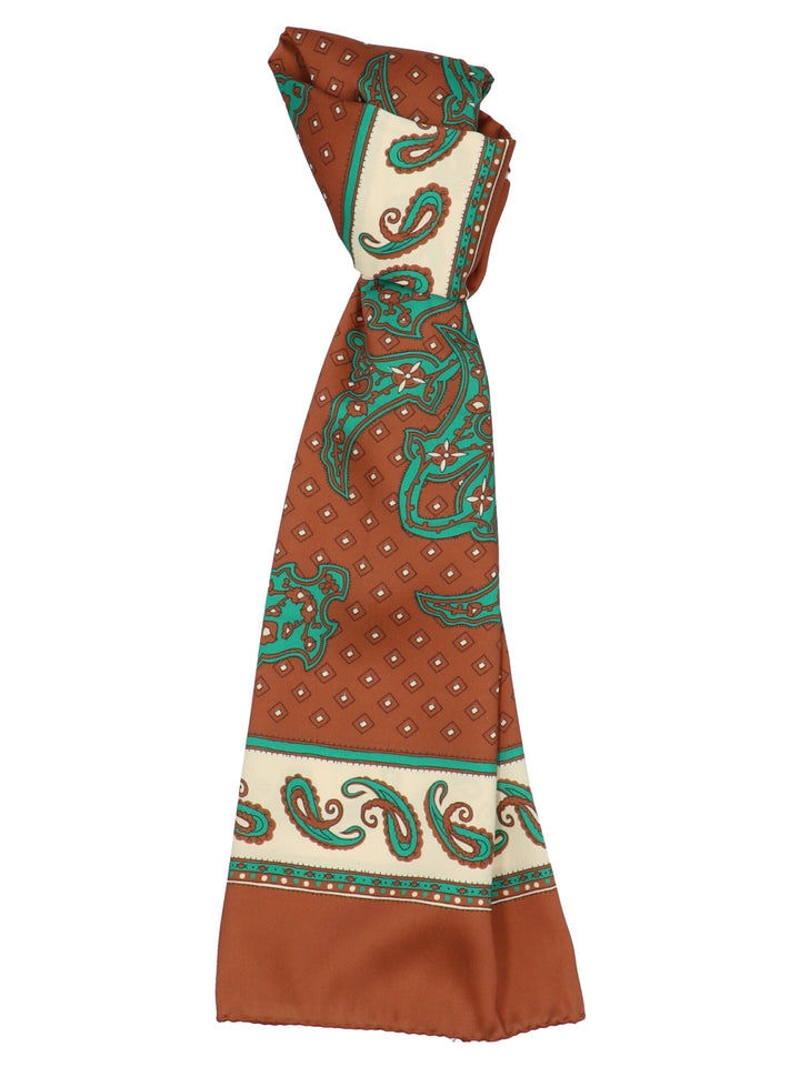 'Paisley' satin scarf