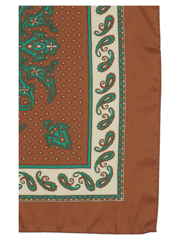 'Paisley' satin scarf