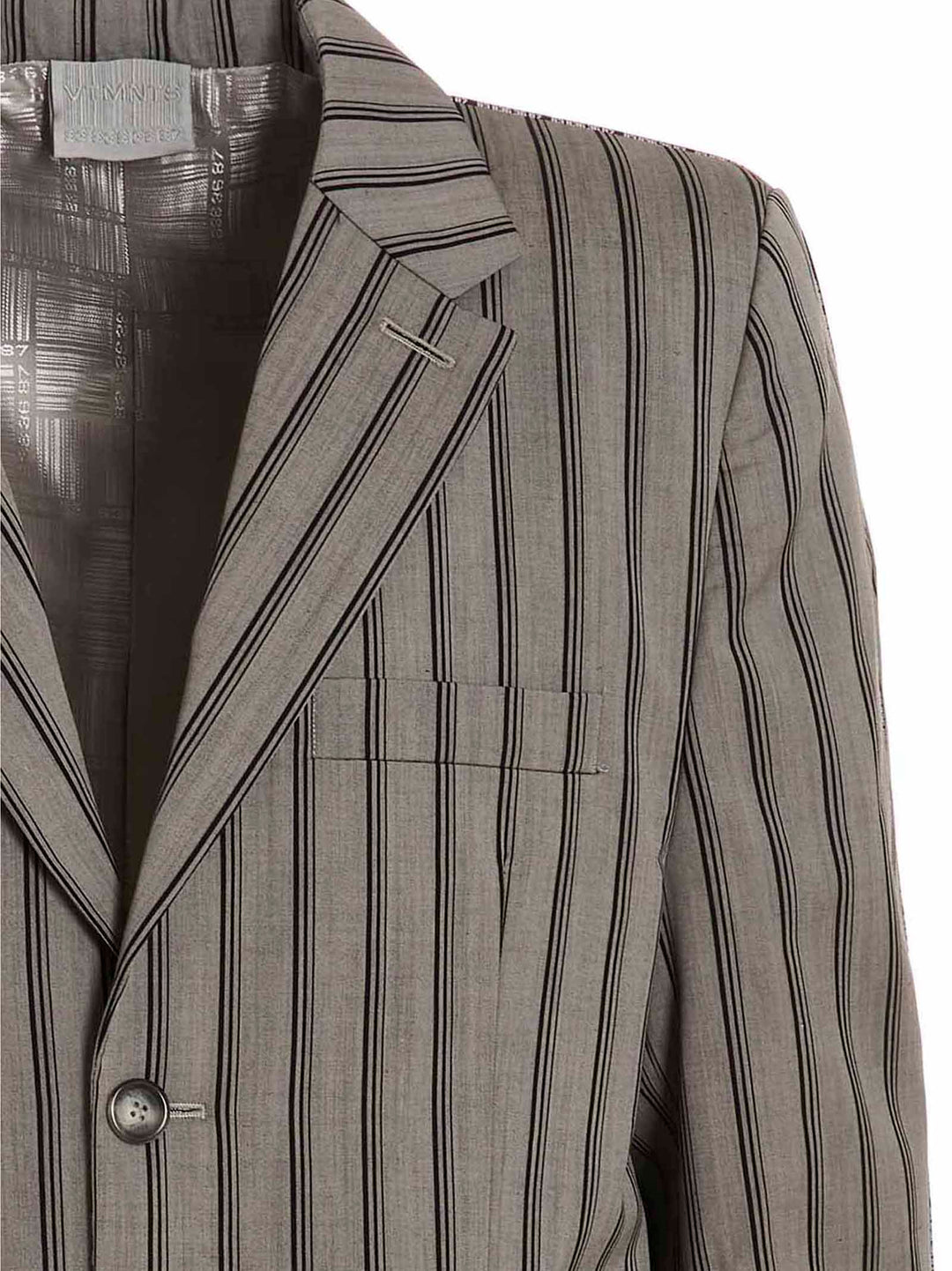 Striped long coat