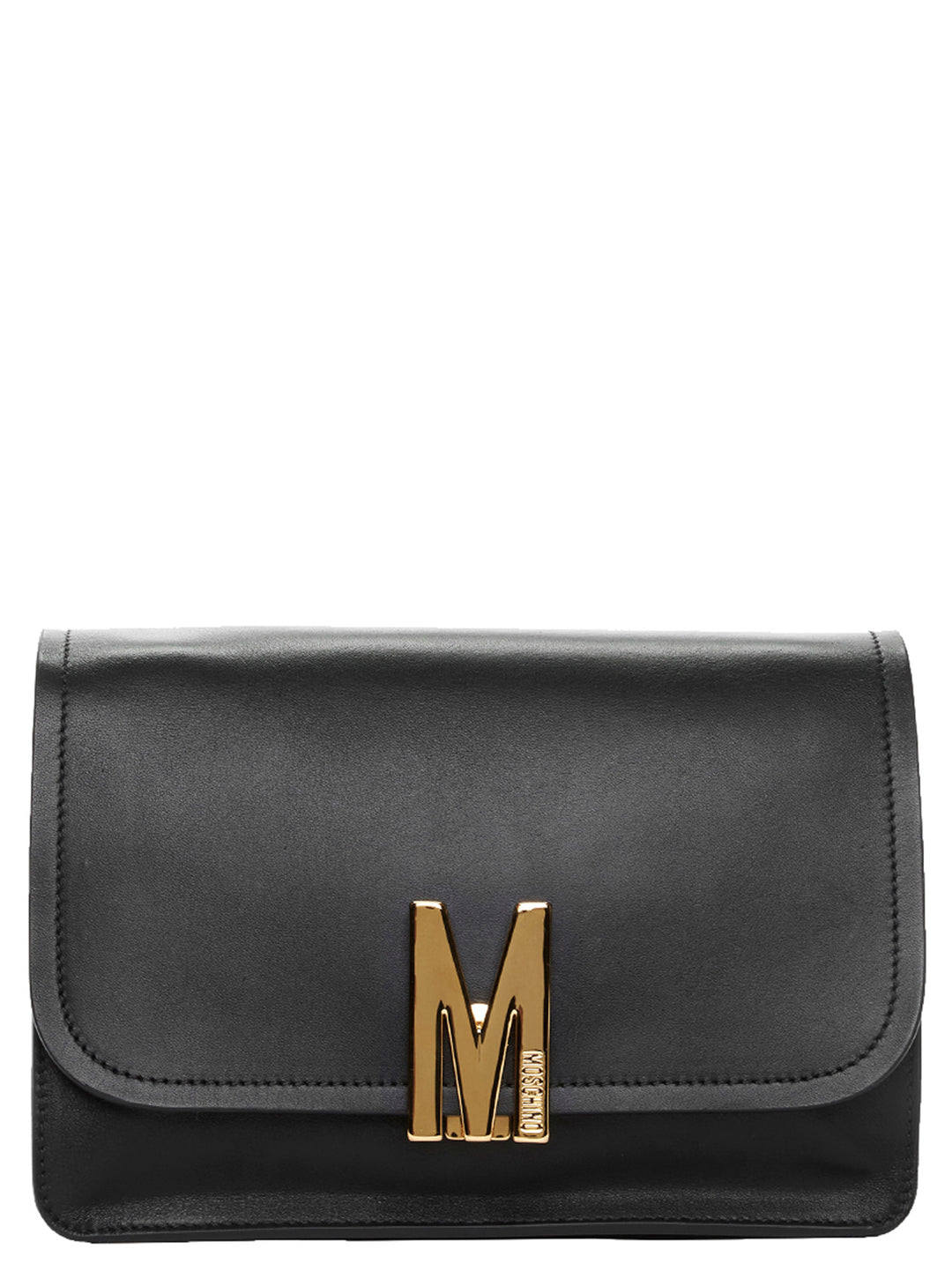 Metallic logo crossbody bag