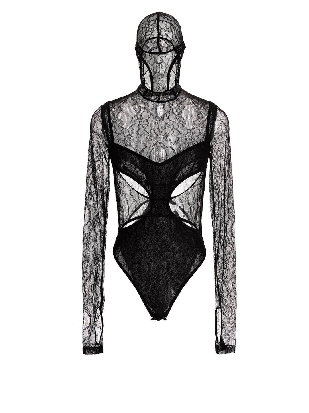 Cut-out detail lace bodysuit