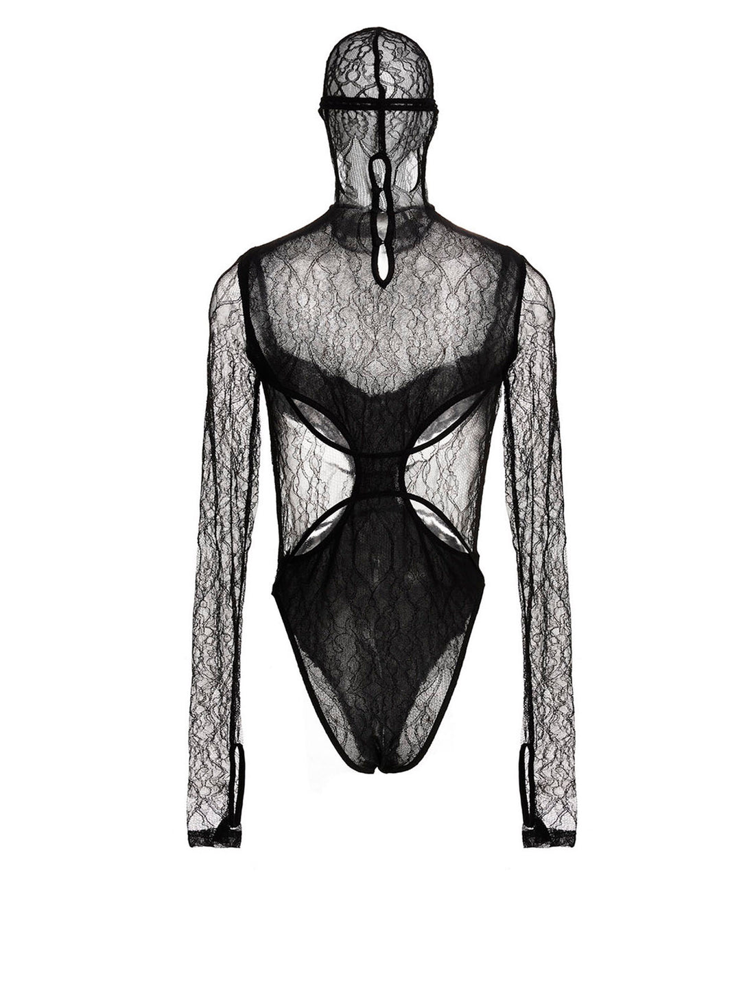 Cut-out detail lace bodysuit