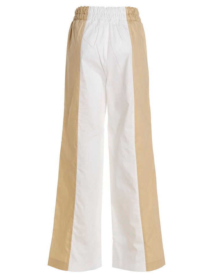 Loose leg two-color pants