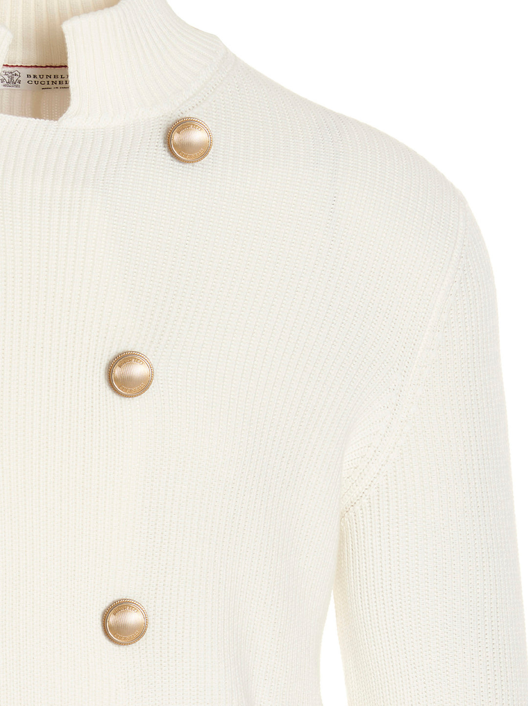 Double Breast Cardigan Sweater, Cardigans White