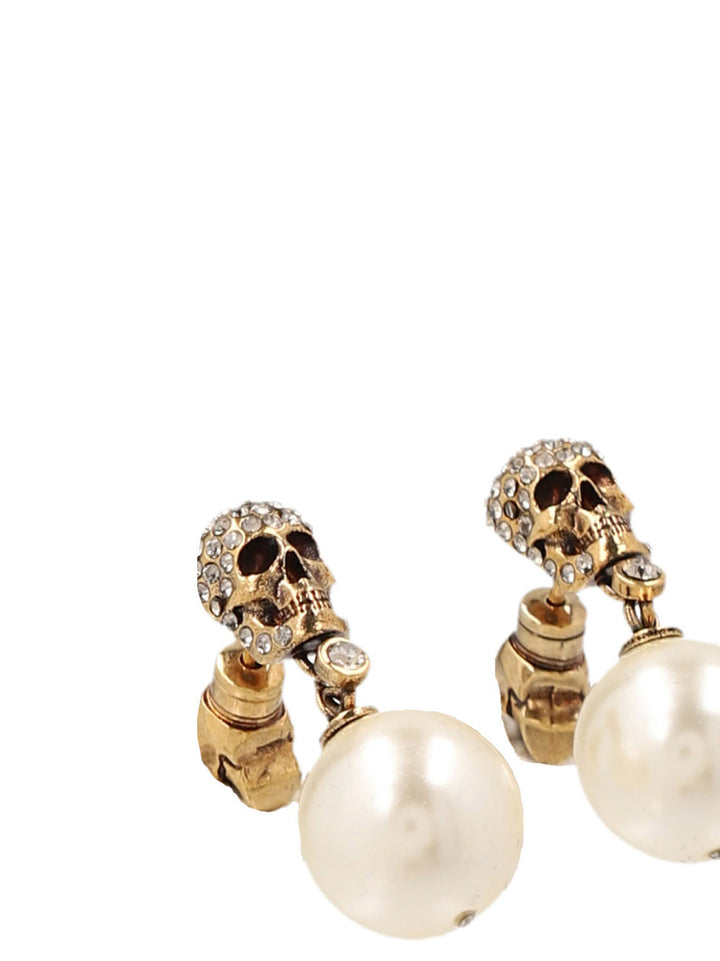 Pearl N Skull Jewelry Gold