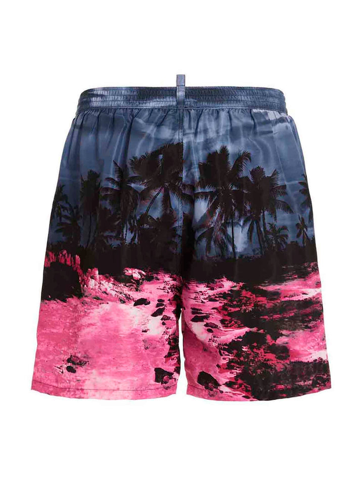 Logo print swimming trunks