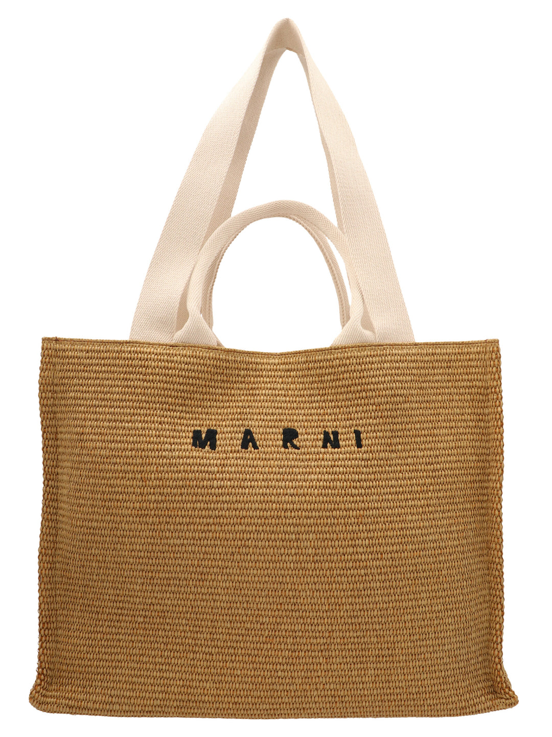 Logo Shopper Tote Bag Beige