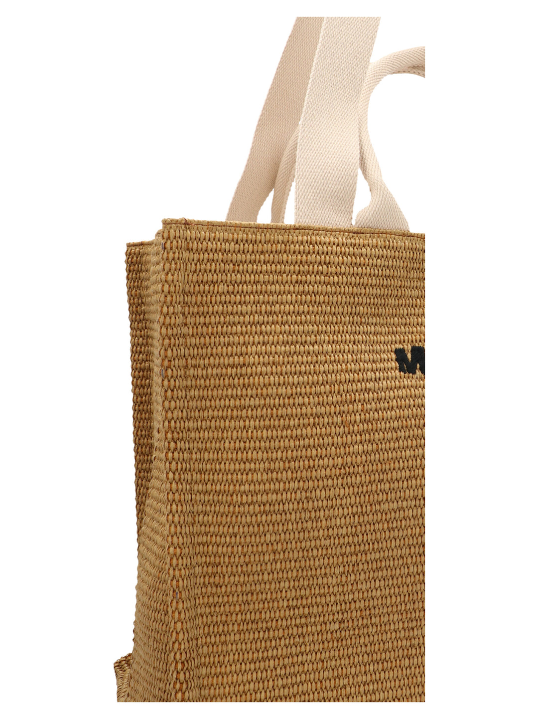 Logo Shopper Tote Bag Beige