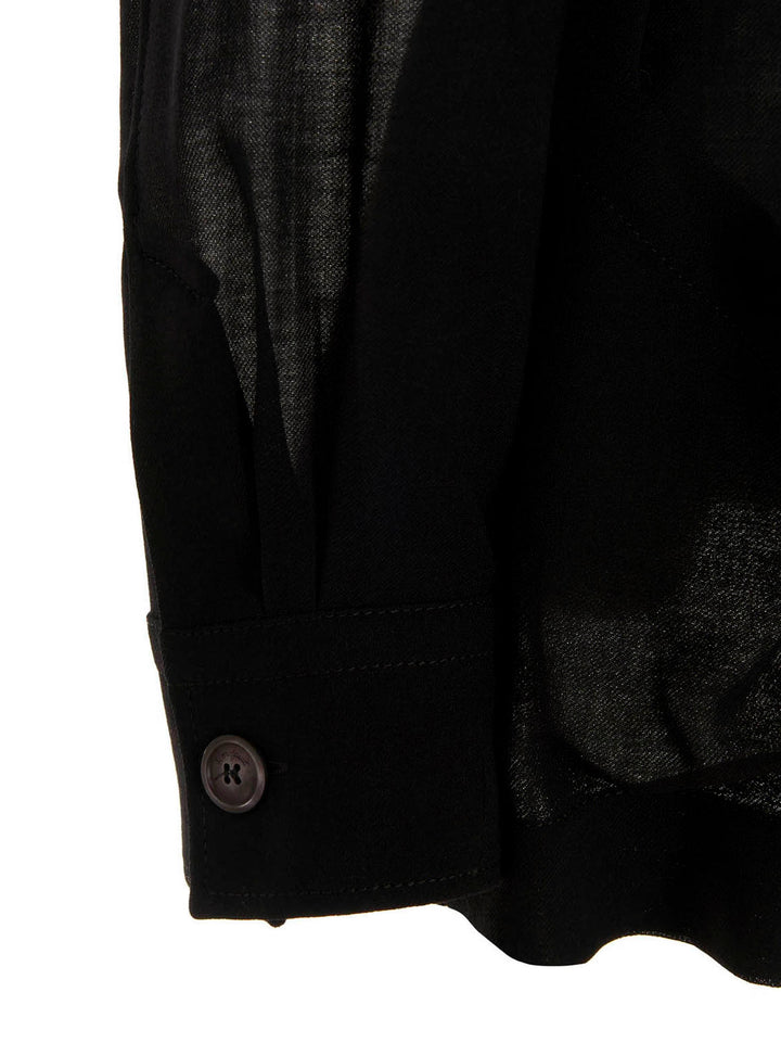 Wool Blend Jacket Casual Jackets, Parka Black