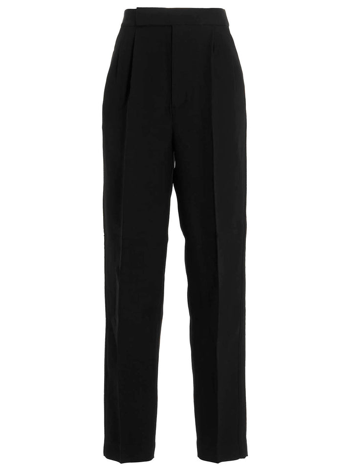 Straight Cut Pants Black