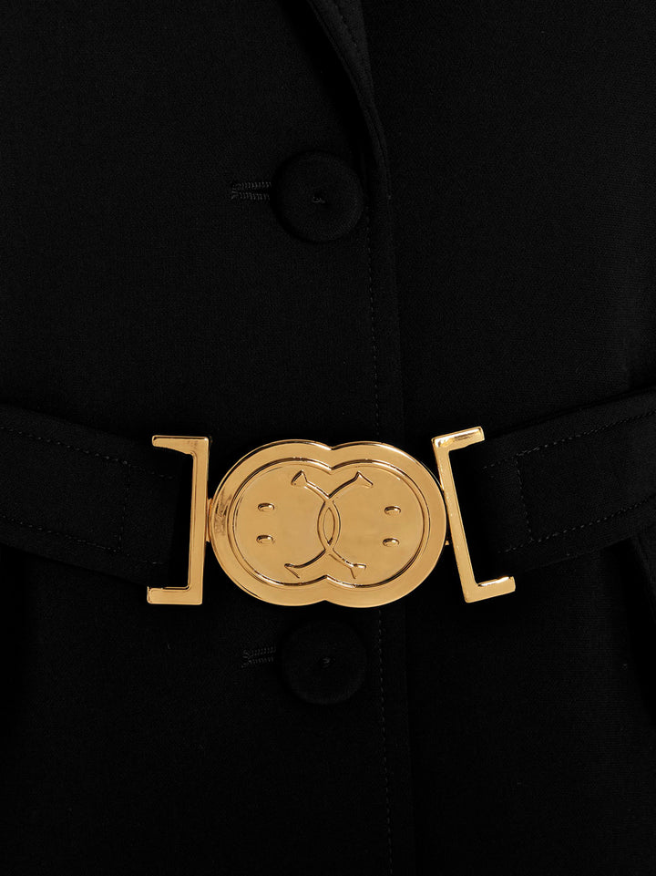 Belt detail blazer jacket