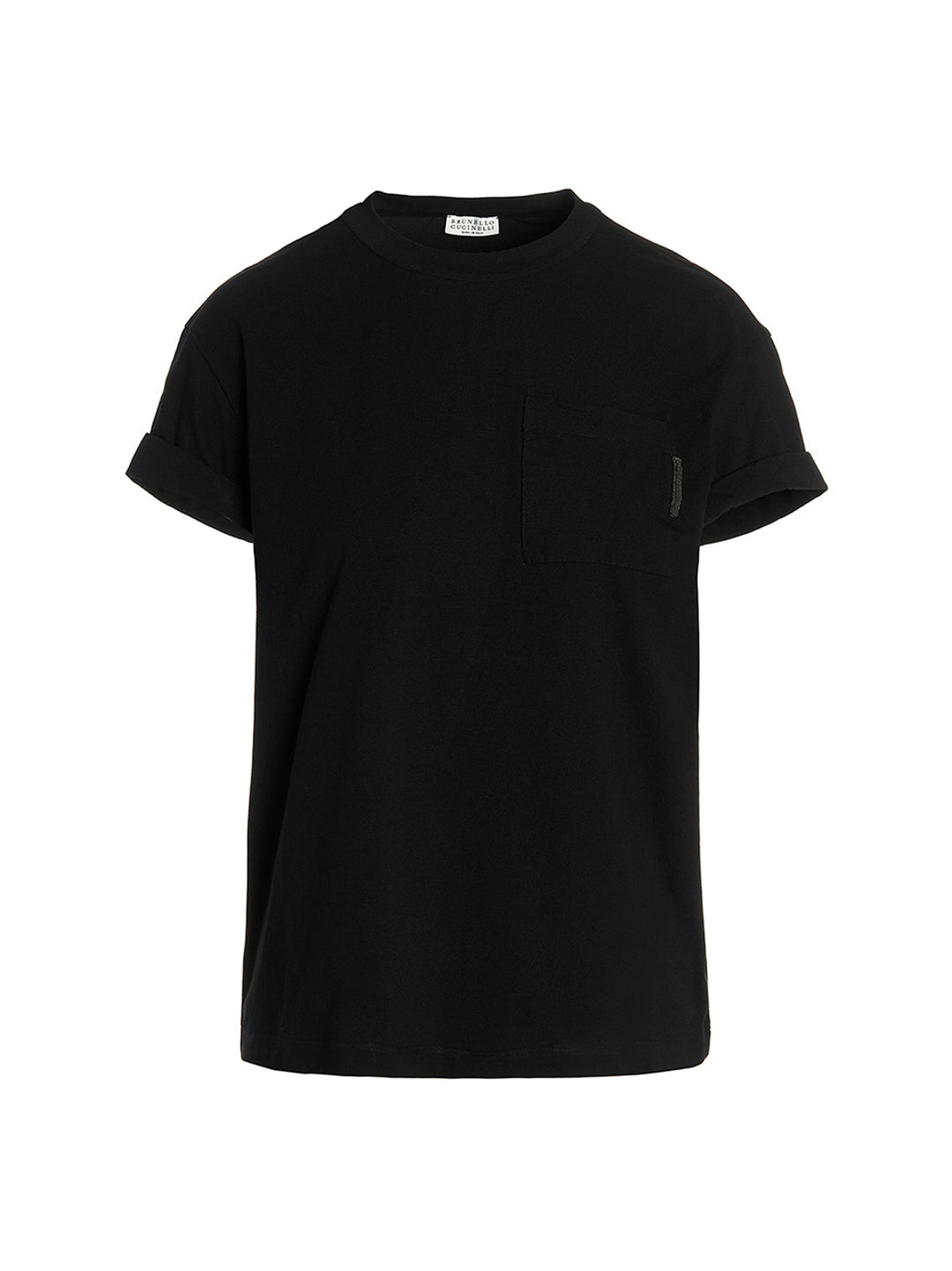 Chest Pockt Crewneck T-Shirt Black