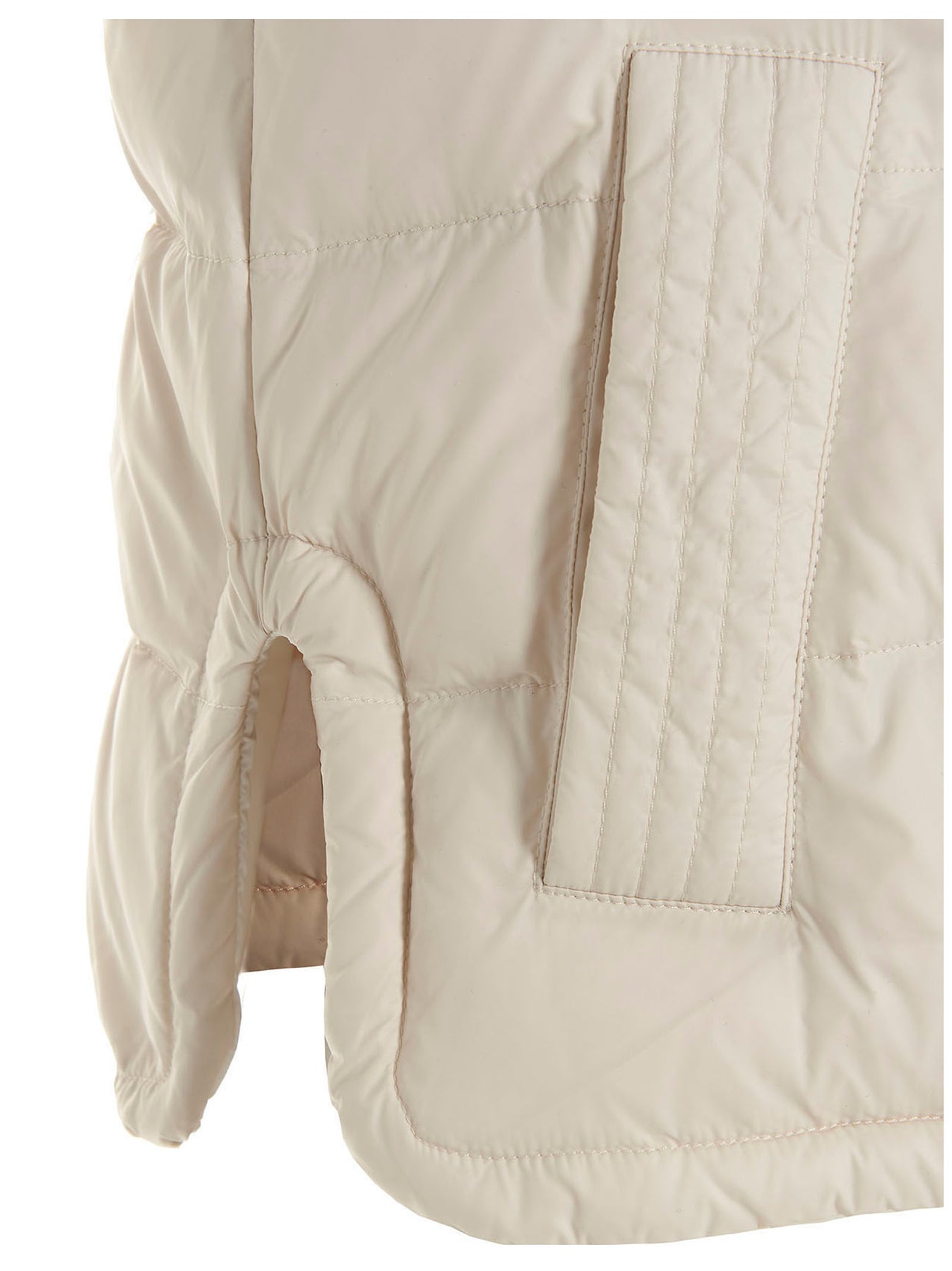 Shop Brunello Cucinelli Padded Hooded Vest Gilet White