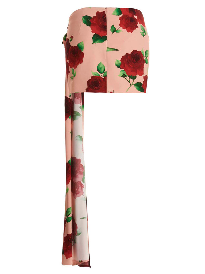 Floral printed miniskirt