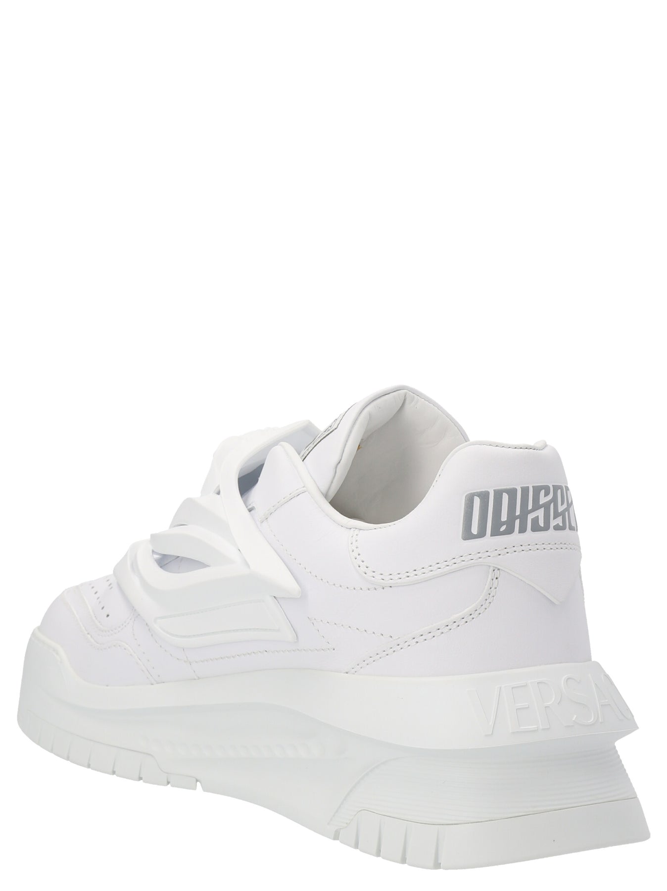 Shop Versace 'odyssey' Sneakers In White
