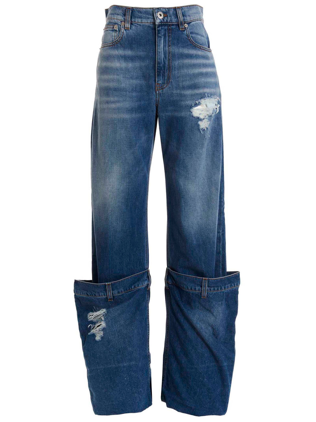 Maxi Turn-Up Jeans Blue