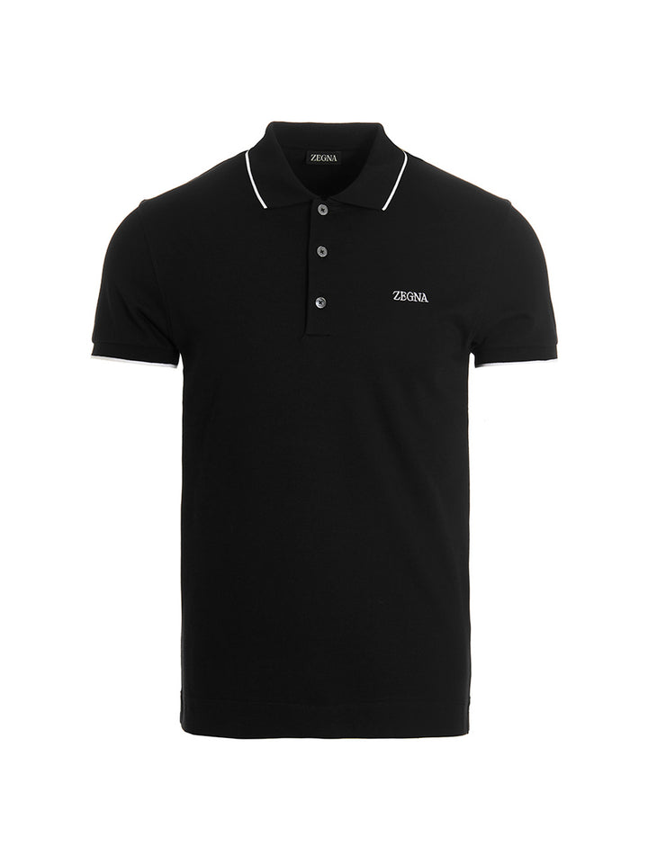 Embroidered logo polo shirt