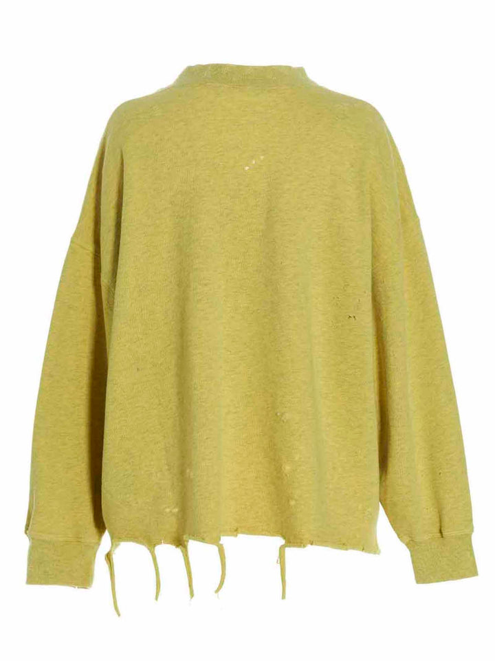 Gd Ripped Pa Bear Sweatshirt Yellow