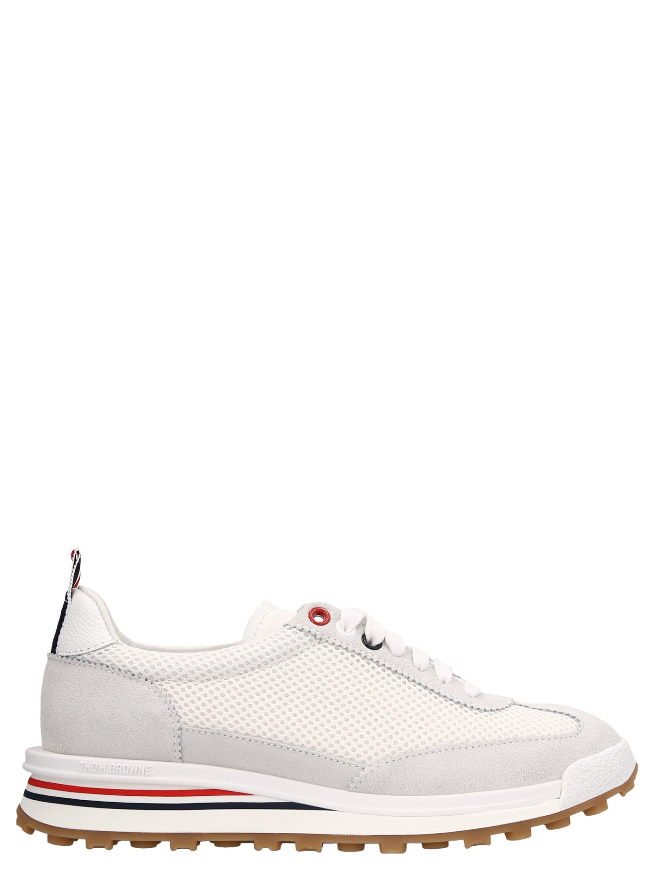 Shop Thom Browne 'runner' Sneakers In White