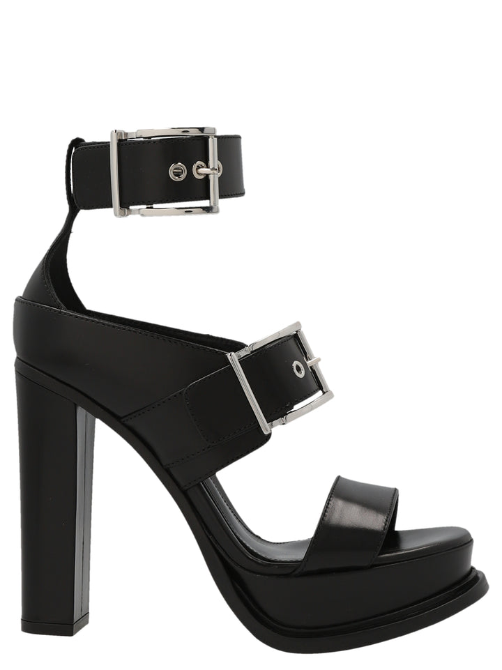 Straps leather sandals