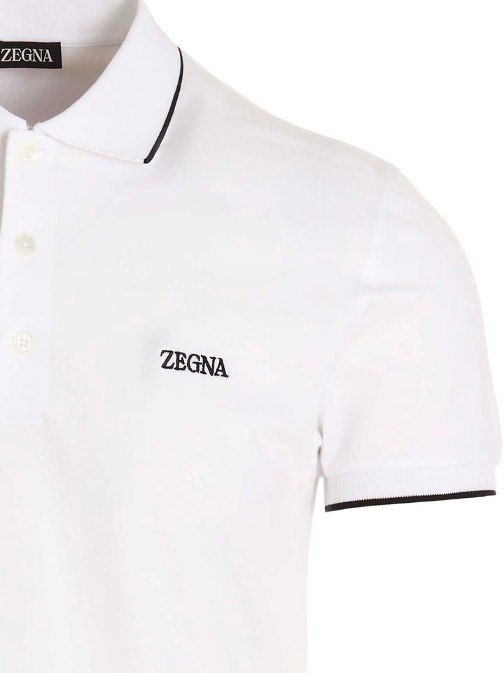 Embroidered logo polo shirt