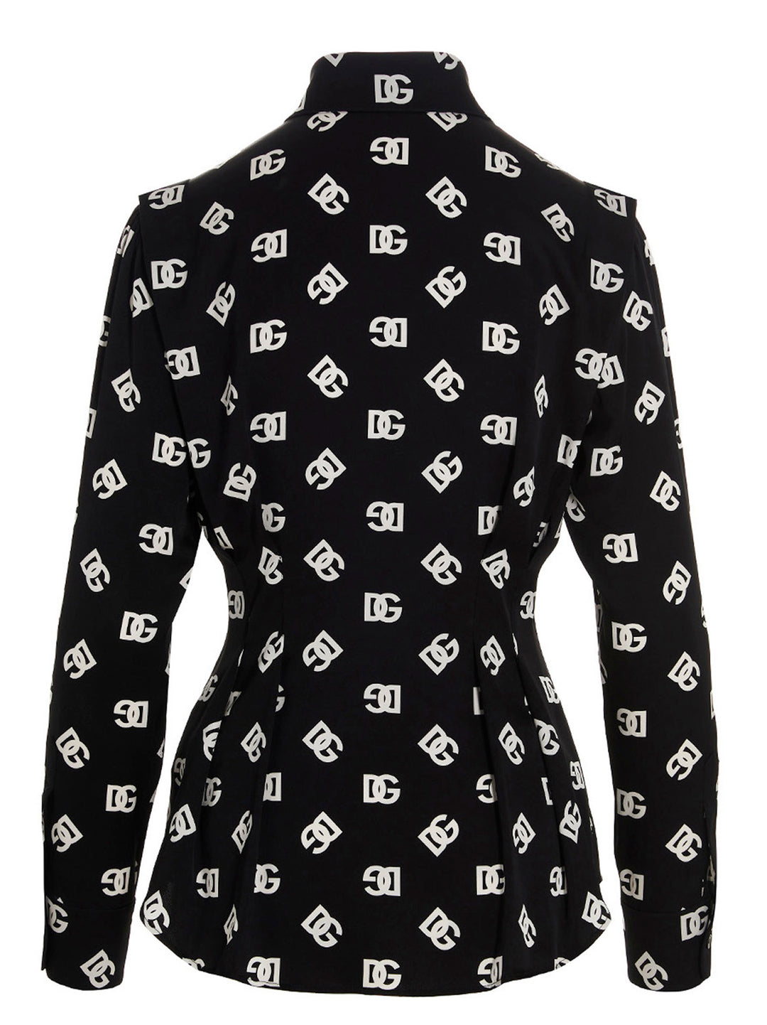 All-Over Logo Shirt Shirt, Blouse White/Black