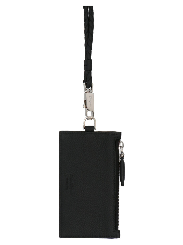 Gancio Wallets, Card Holders Black