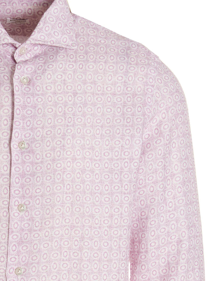 Printed linen shirt