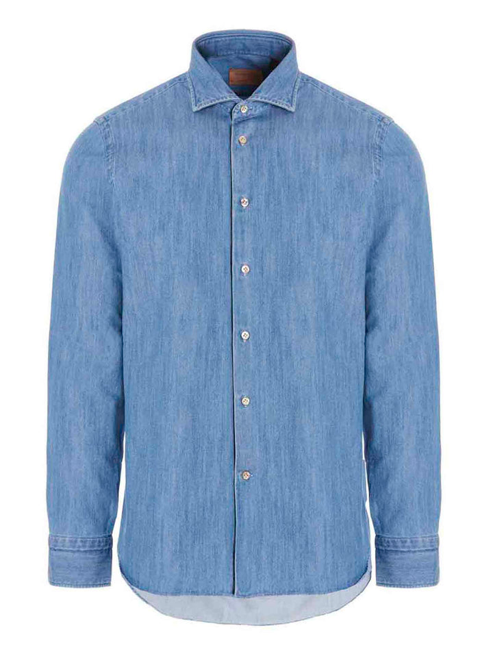 Denim-effect shirt