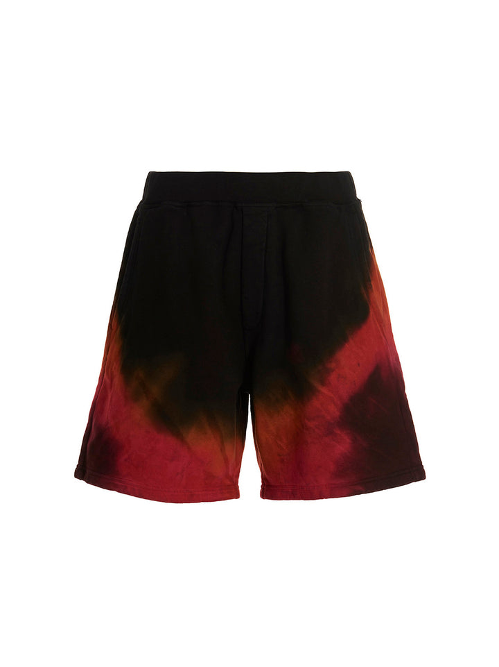 Tie-dye bermuda shorts