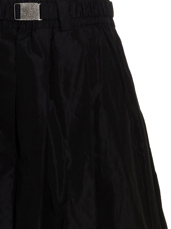 Taffeta Skirt Skirts Black