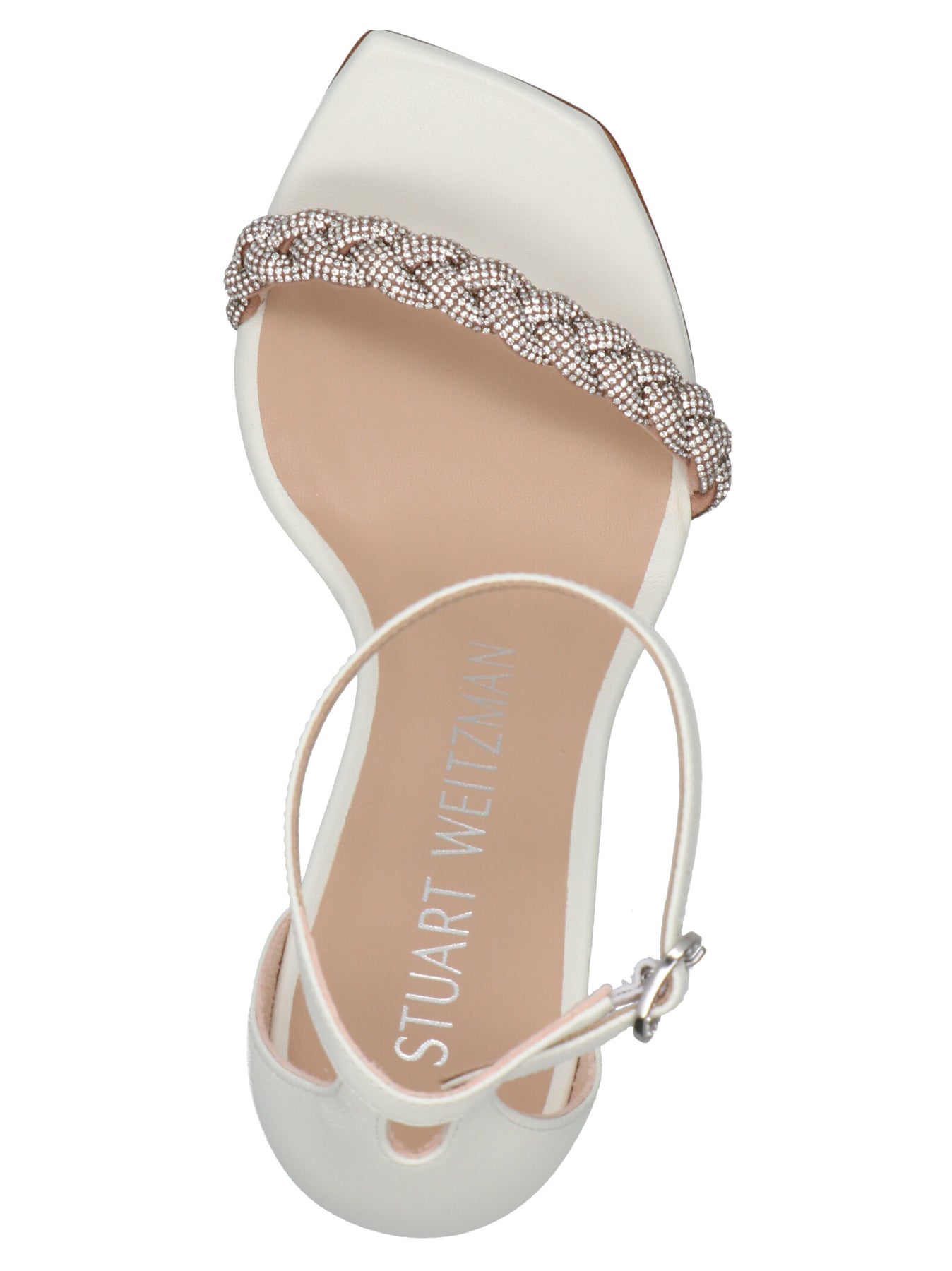 Shop Stuart Weitzman 'nudecurve' Sandals In White