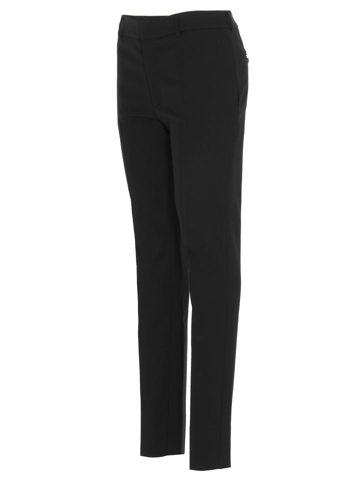 Wool Trousers Pants Black