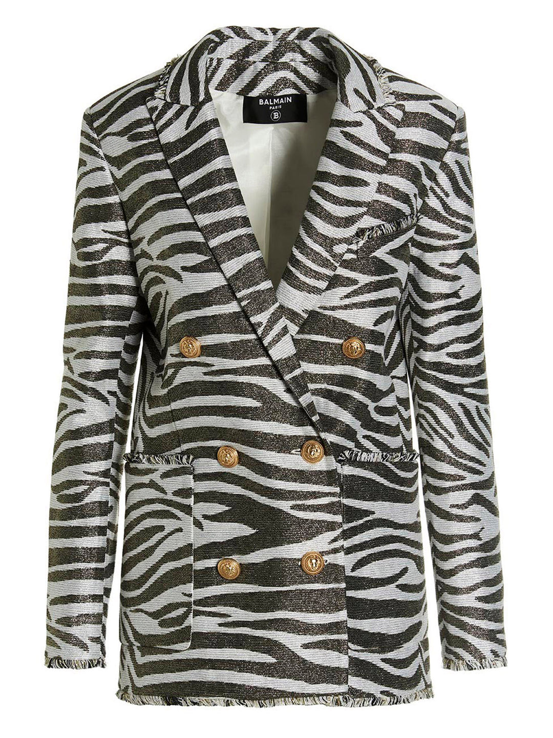 Zebra Blazer Jackets Multicolor