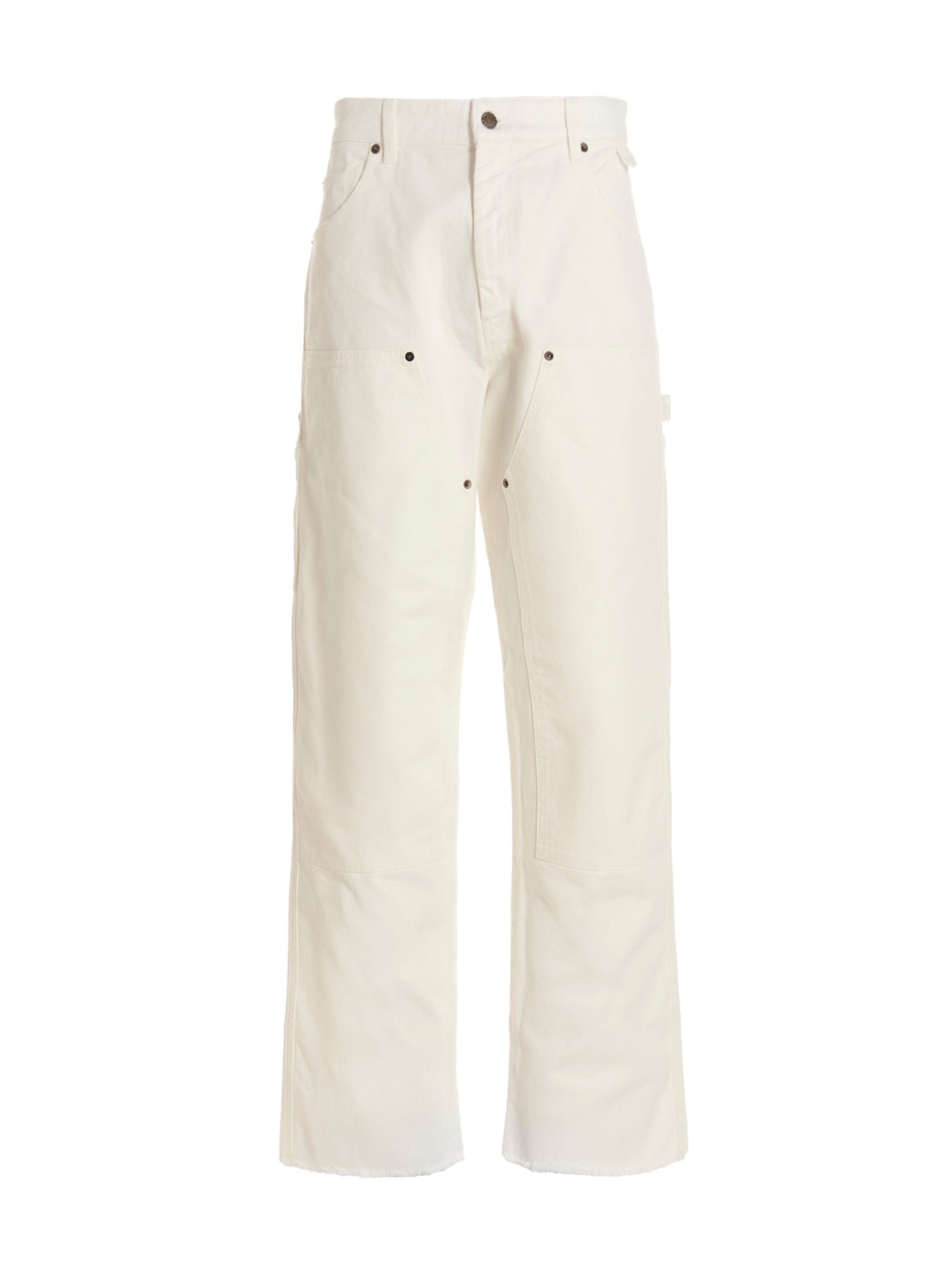 Shop Darkpark 'john Relax Carpenter' Jeans In White