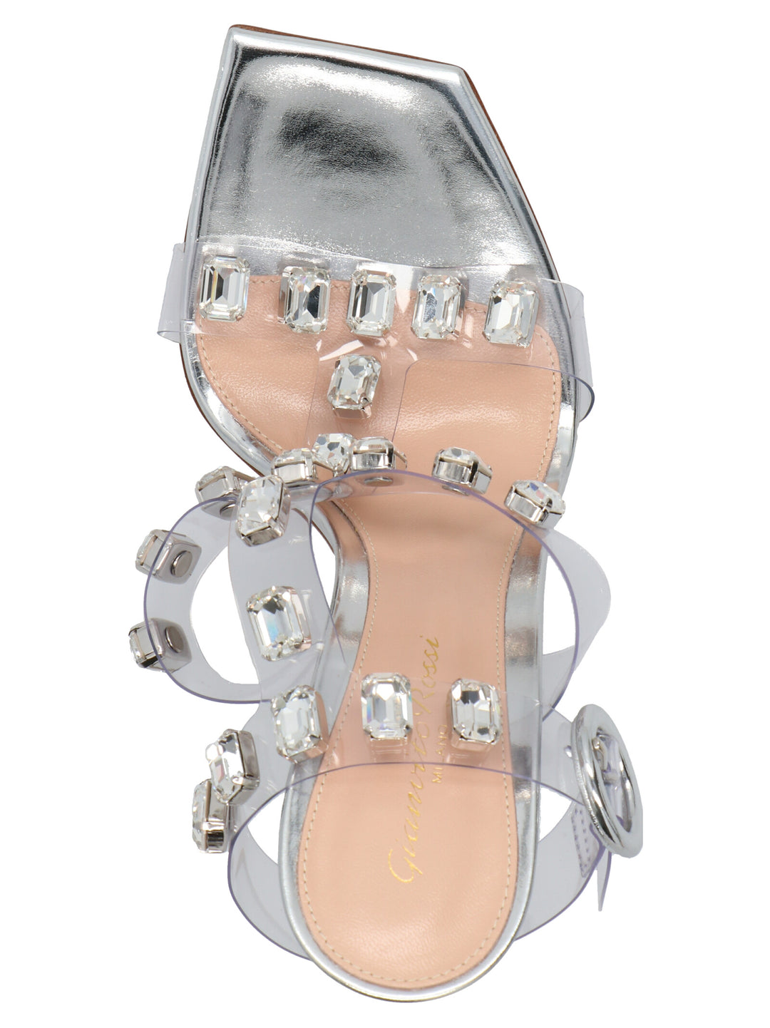 Glass Sandals Silver