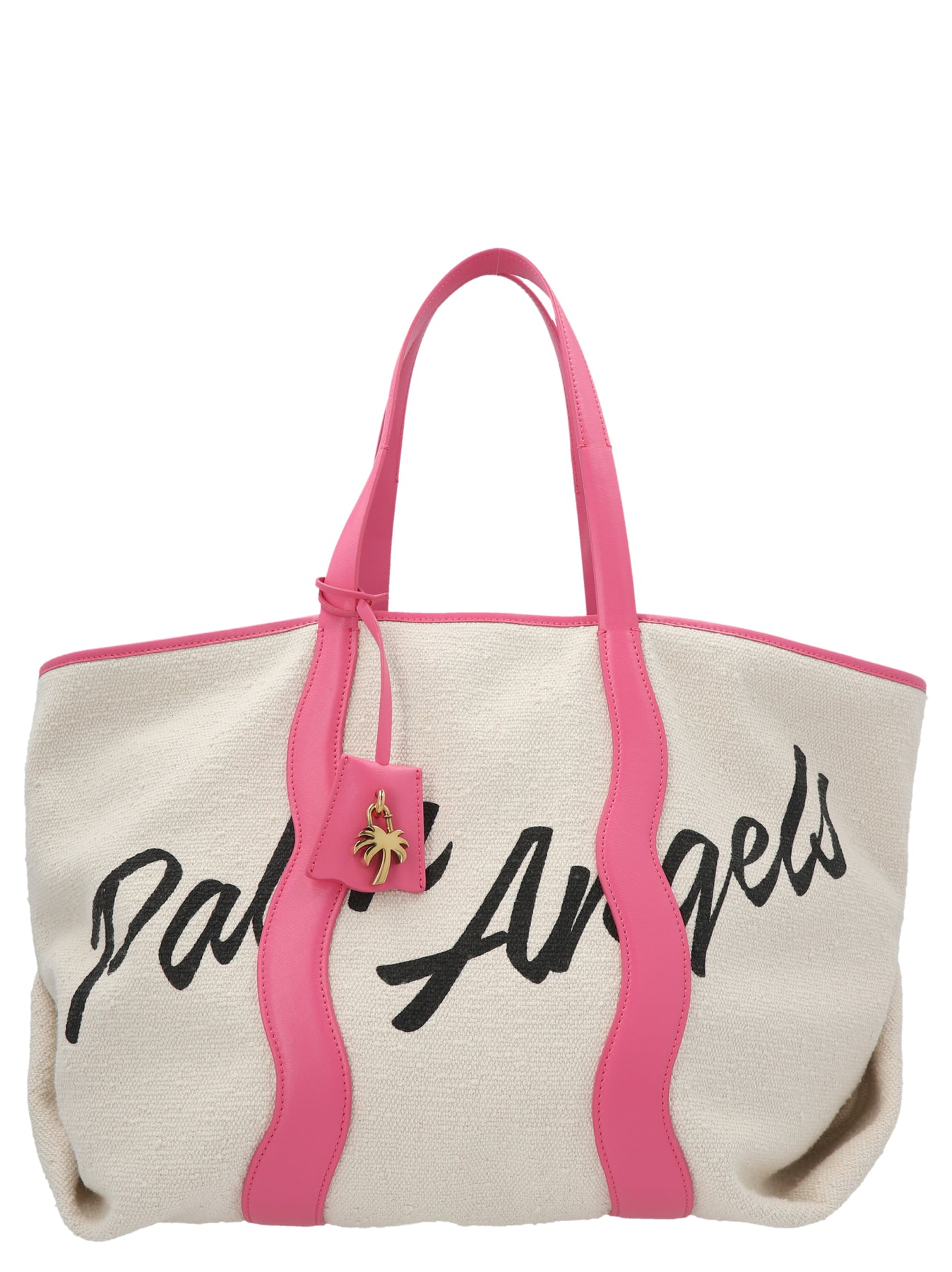 Palm Angels Logo-print Canvas Tote Bag In Multicolor