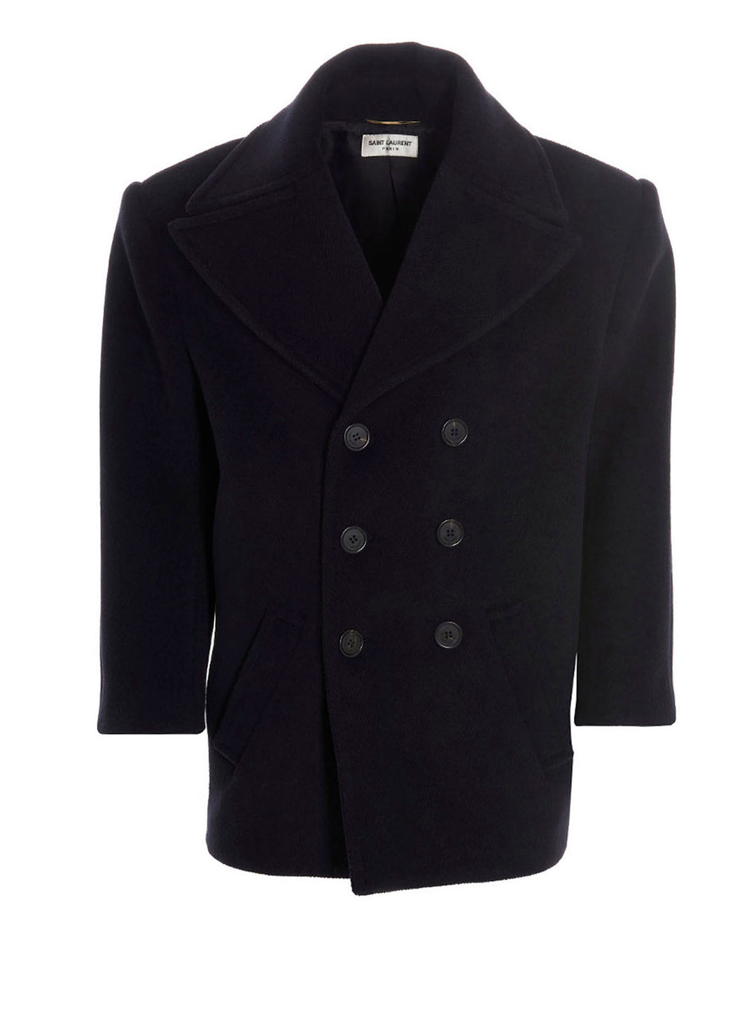 Wool Double Breast Coat Coats, Trench Coats Blue