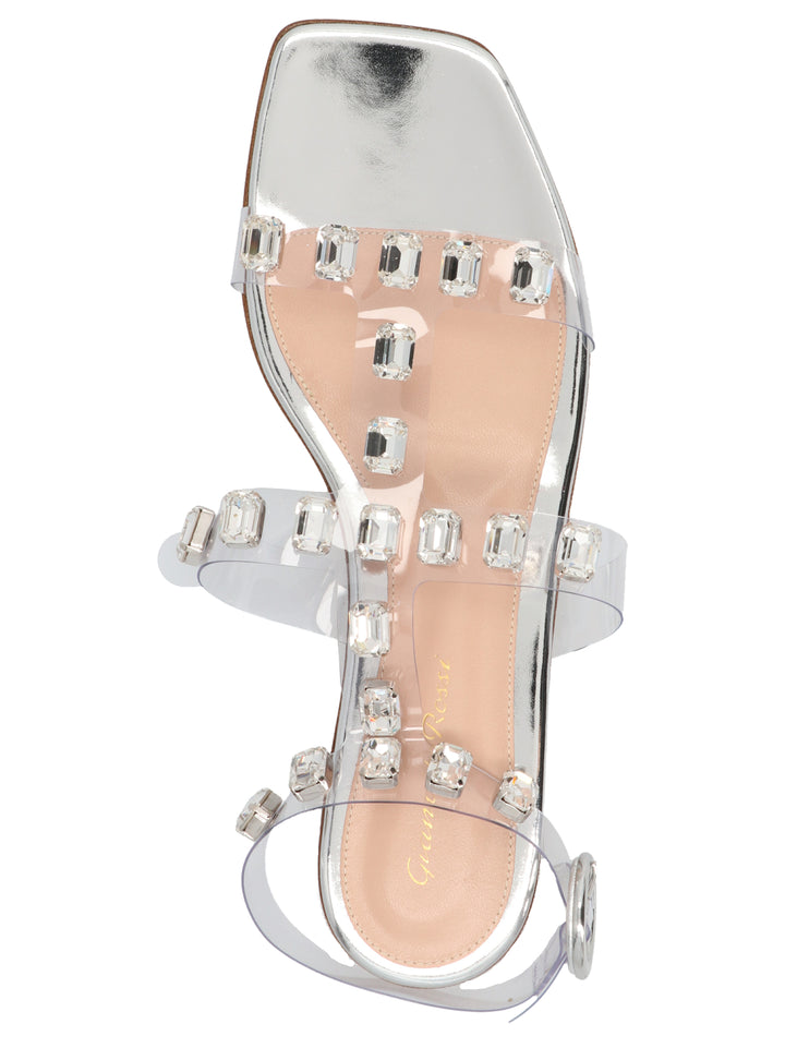 Crystal Crash Sandals Silver