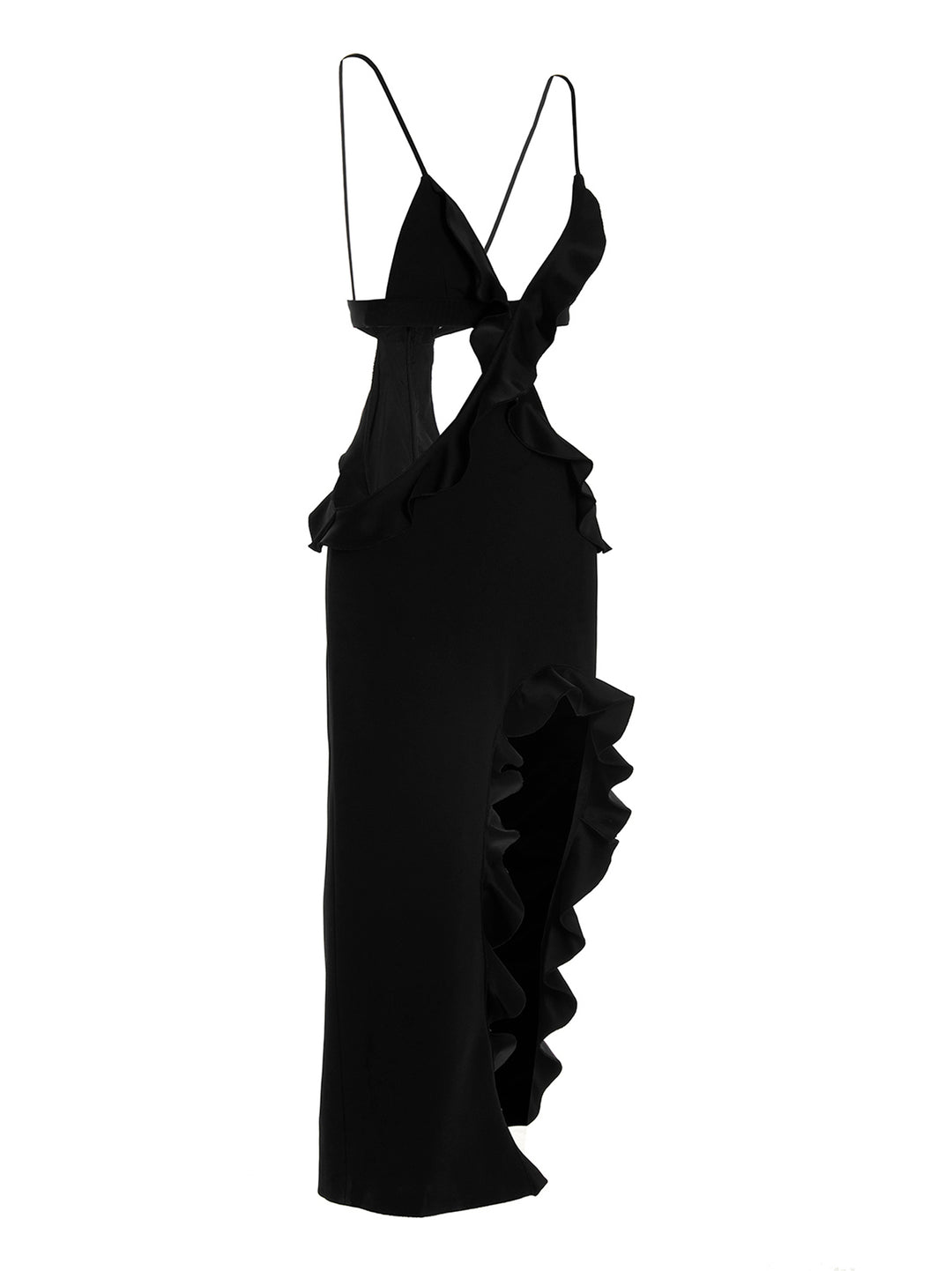 'Crossbody & Open Leg Ruffle' dress